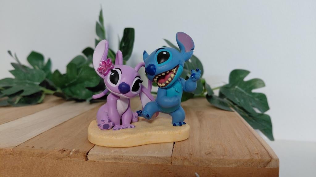 Stitch en Angel beeldje disney, Ophalen of Verzenden, Zo goed als nieuw
