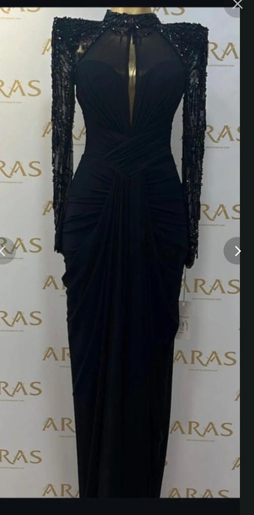 Zwart avondjurk KENZEL maat 44, Kleding | Dames, Ophalen, Zwart, Maat 42/44 (L), Zo goed als nieuw