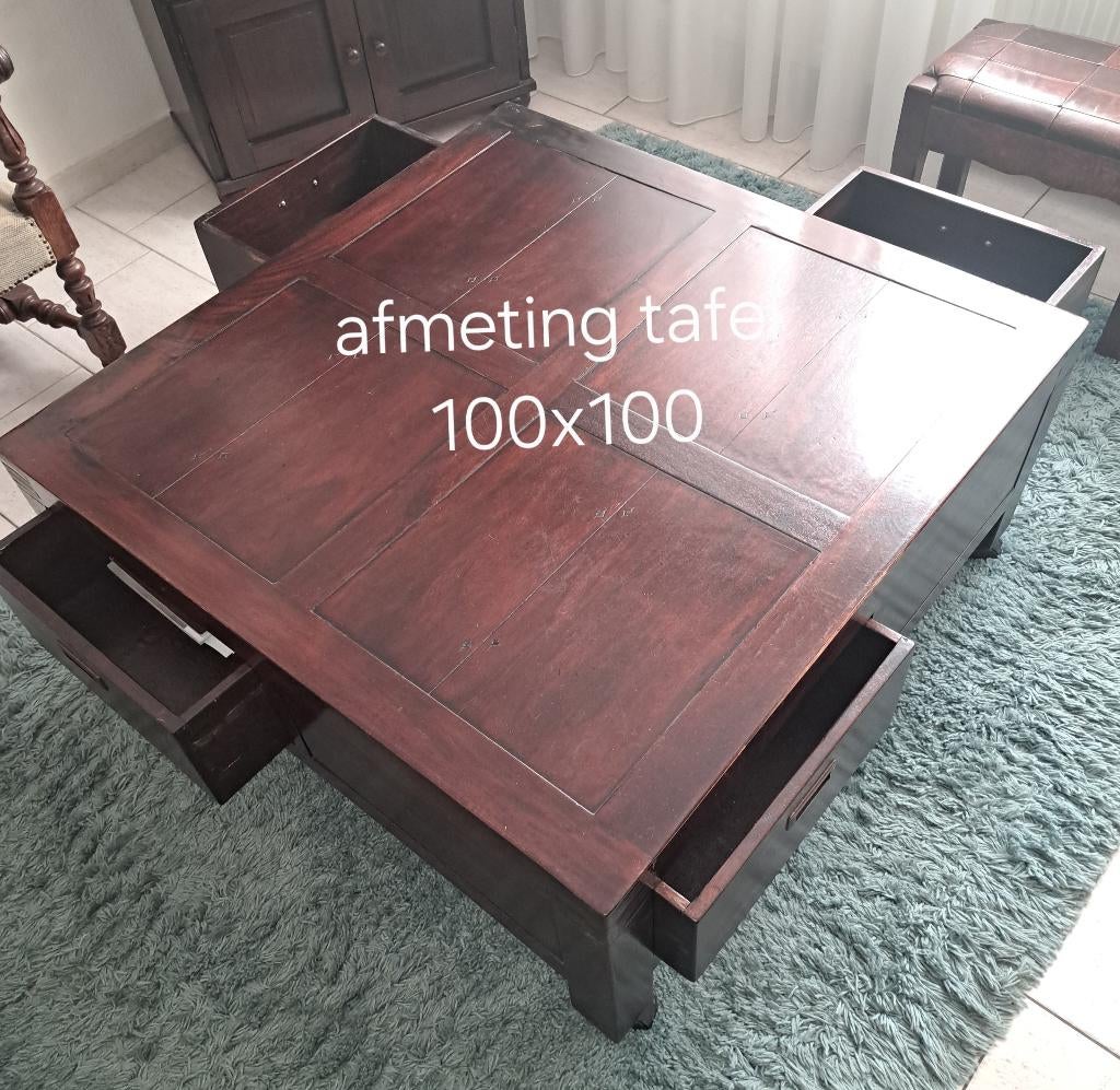 Eetkamertafel met 6 stoelen, Ophalen, Gebruikt