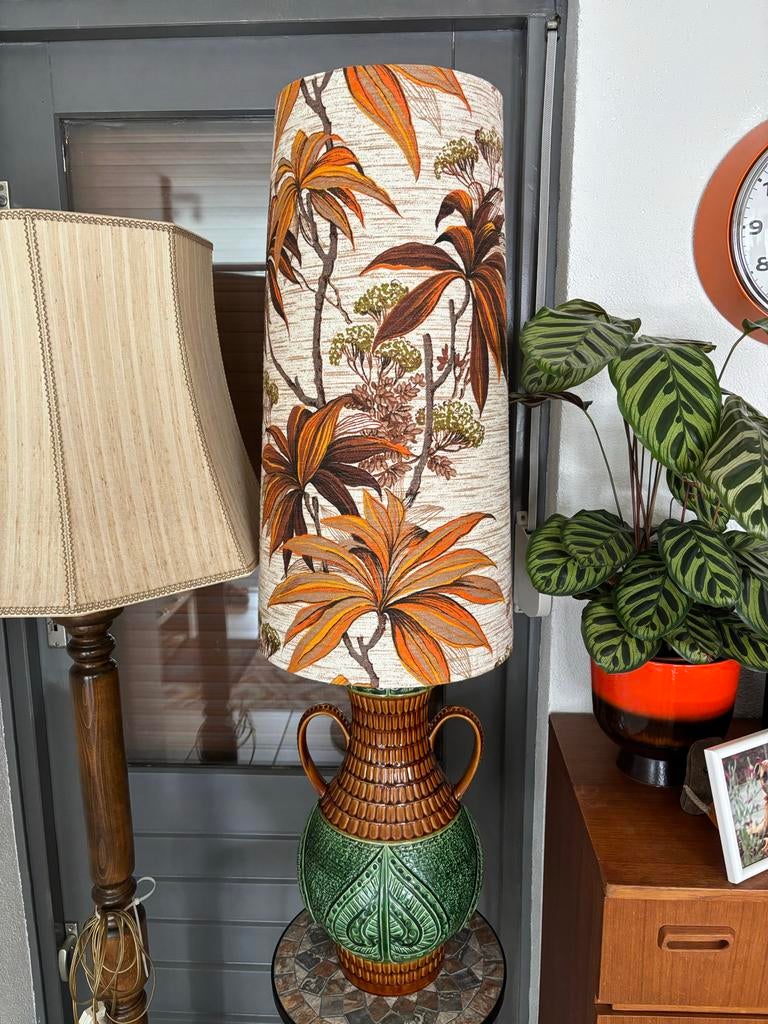 Grote vintage retro vloerlamp merk bay germany, Antiek en Kunst, Ophalen