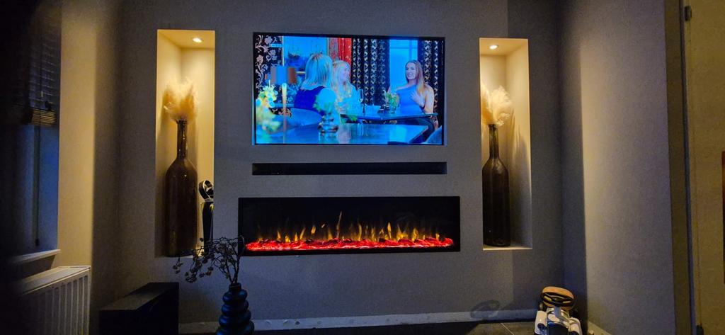 Nette sier haard modern fires lueno 164cm pro, Ophalen, Vrijstaande haard, Elektrische haard