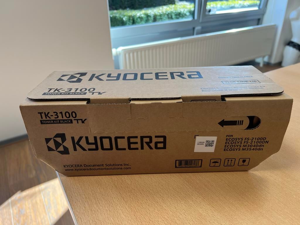Kyocera TK-3100 Toner Kit Zwart voor ECOSYS Printers, Computers en Software, Printers, Ophalen of Verzenden, Nieuw, Zwart-en-wit printen