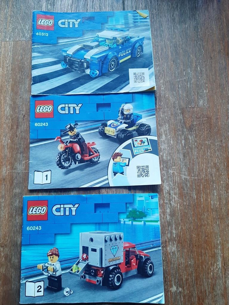 Lego City sets 60312, 60243, 60128 met instructieboekjes, Ophalen of Verzenden, Gebruikt, Complete set, Lego