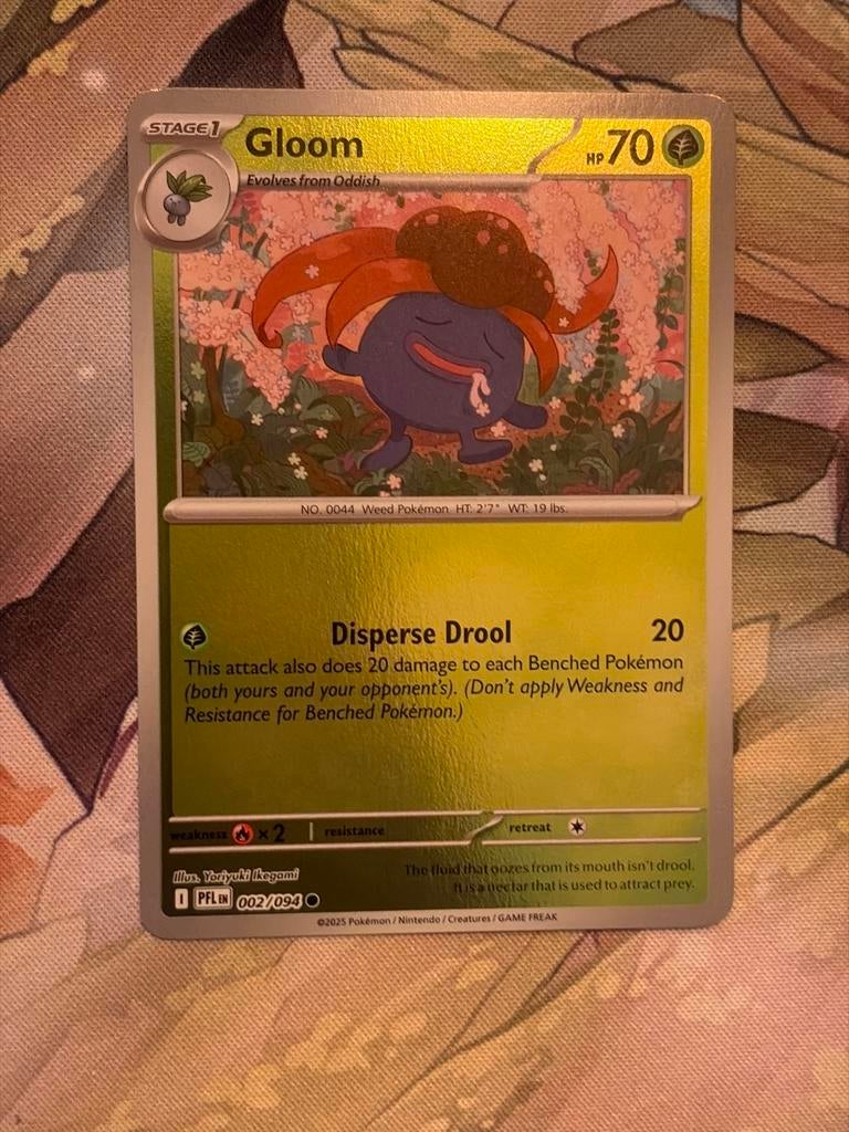 Gloom #2 PFL Reverse Holo Pokémon Kaart, Ophalen of Verzenden, Zo goed als nieuw, Losse kaart, Foil