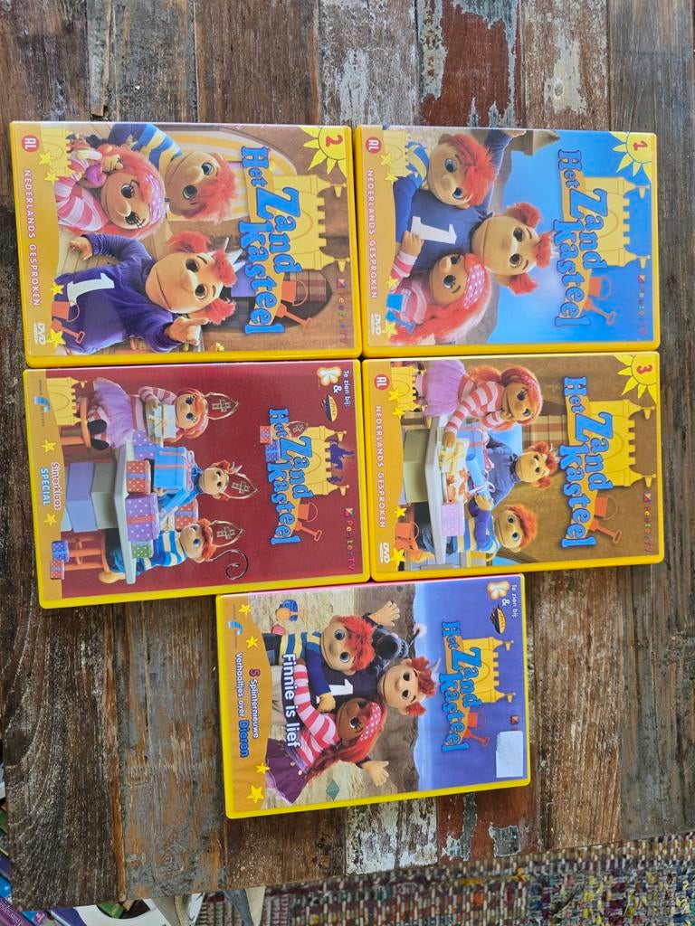 Het Zandkasteel dvd's - 5 stuks, Cd's en Dvd's, Ophalen of Verzenden