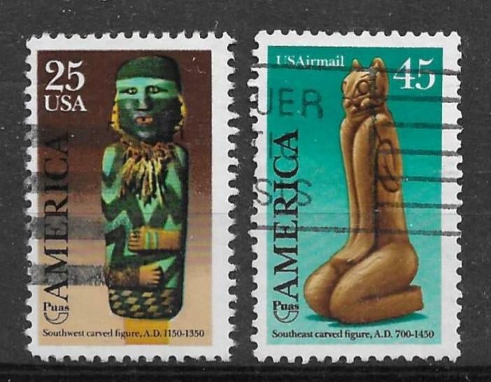 Verenigde Staten Michel 2055-2056 gestempeld, Ophalen of Verzenden, Gestempeld, Noord-Amerika