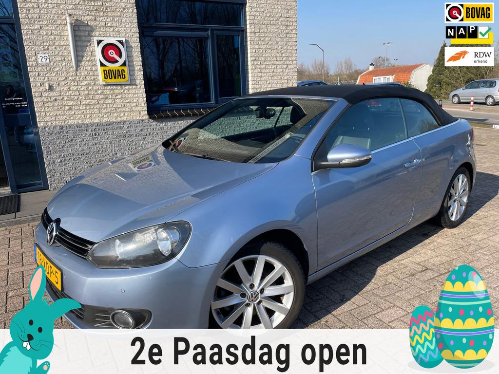 Volkswagen Golf Cabriolet 1.4 TSI- Automaat- NAV-Bluetooth, Euro 5, Gebruikt, Zwart, 4 cilinders