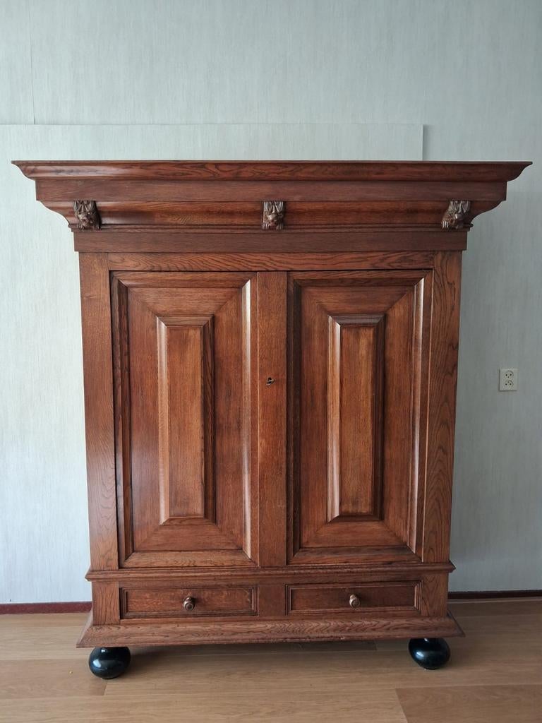 Groenlose Kussenkast - Eikenhout, Antiek en Kunst, Ophalen