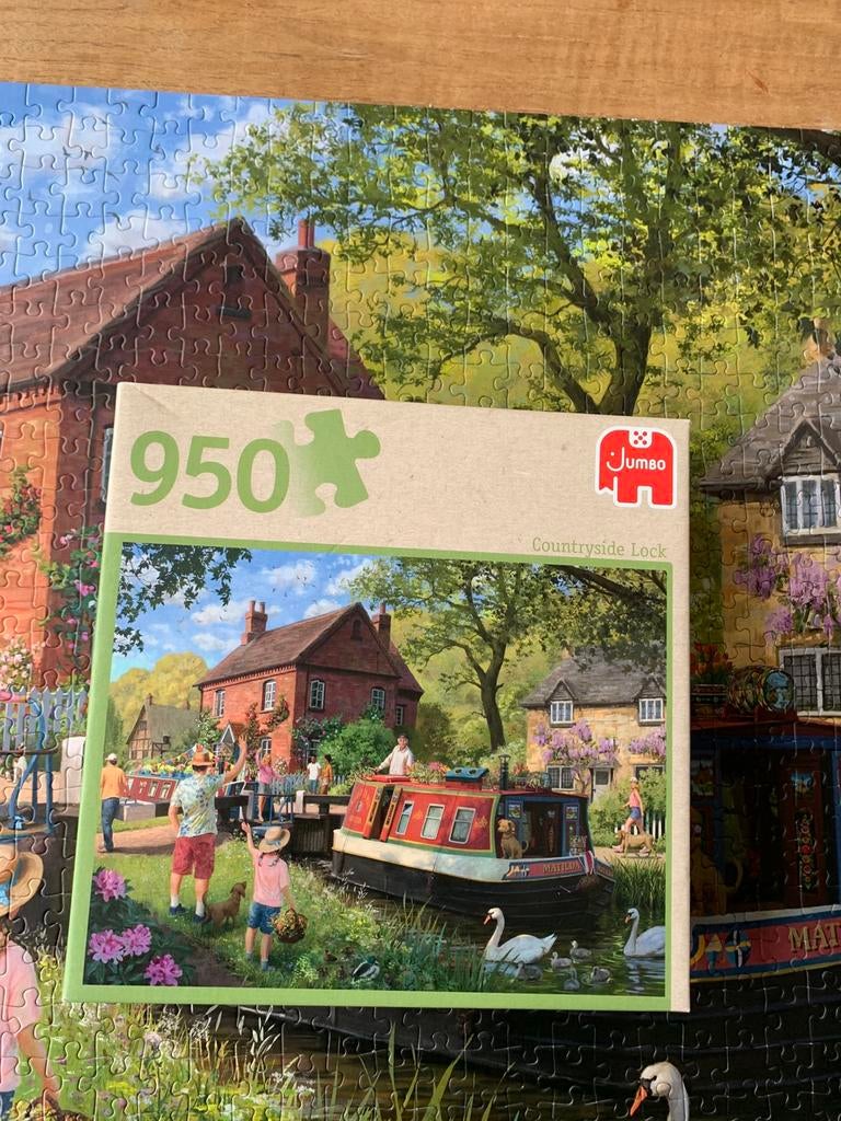 Jumbo puzzel 950 stukjes, Ophalen of Verzenden, 500 t/m 1500 stukjes, Zo goed als nieuw, Legpuzzel