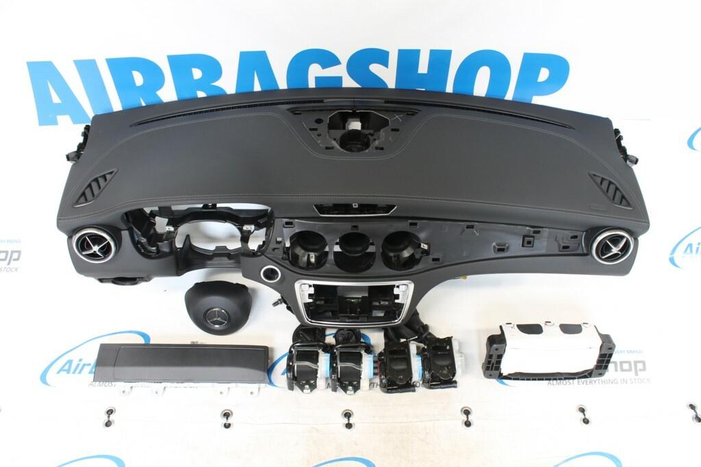 Airbag set - dashboard leer met grijs stiksel mercedes cla, Auto-onderdelen, Dashboard en Schakelaars