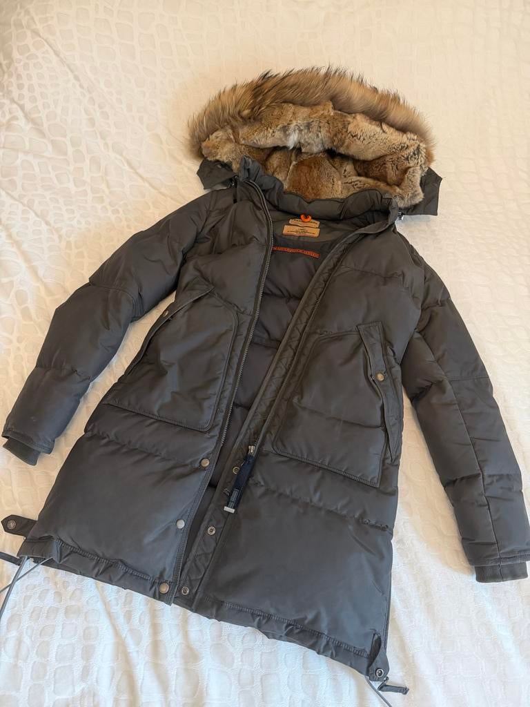 Parajumpers Masterpiece Series donsjas met bontkraag, Kleding | Dames, Jassen | Winter, Ophalen, Zo goed als nieuw, Maat 34 (XS) of kleiner