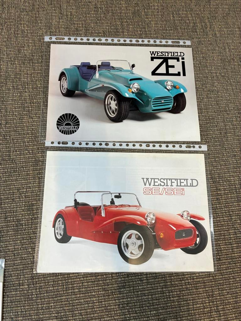 2 Westfield Zei en SE/SEI brochures in nieuwstaat, Ophalen of Verzenden, Nieuw, Overige merken