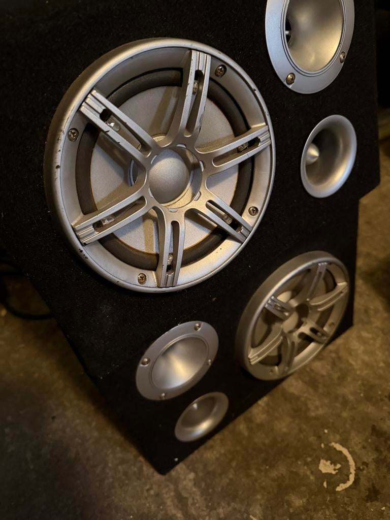 Zelfbouw luidsprekerbox met diverse speakers, Audio, Tv en Foto, Luidsprekers, Gebruikt, Overige typen, Minder dan 60 watt, Overige merken