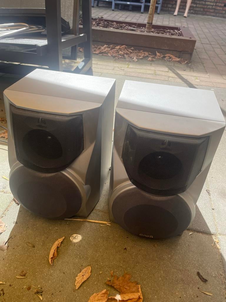 Aiwa SX-WNS777 Speakers - Goed Geluid, Gebruikt, Gebruikt, Minder dan 60 watt, Front, Rear of Stereo speakers, Ophalen