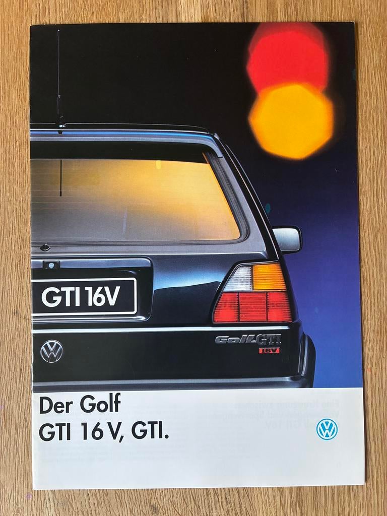 Volkswagen VW Golf II GTI brochure januari 1990, Boeken, Ophalen of Verzenden, Zo goed als nieuw, Volkswagen