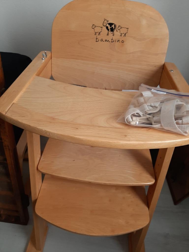 Bambino verstelbare kinderstoel, Kinderen en Baby's, Ophalen of Verzenden, Gebruikt, Meegroeistoel, Gordel(s)