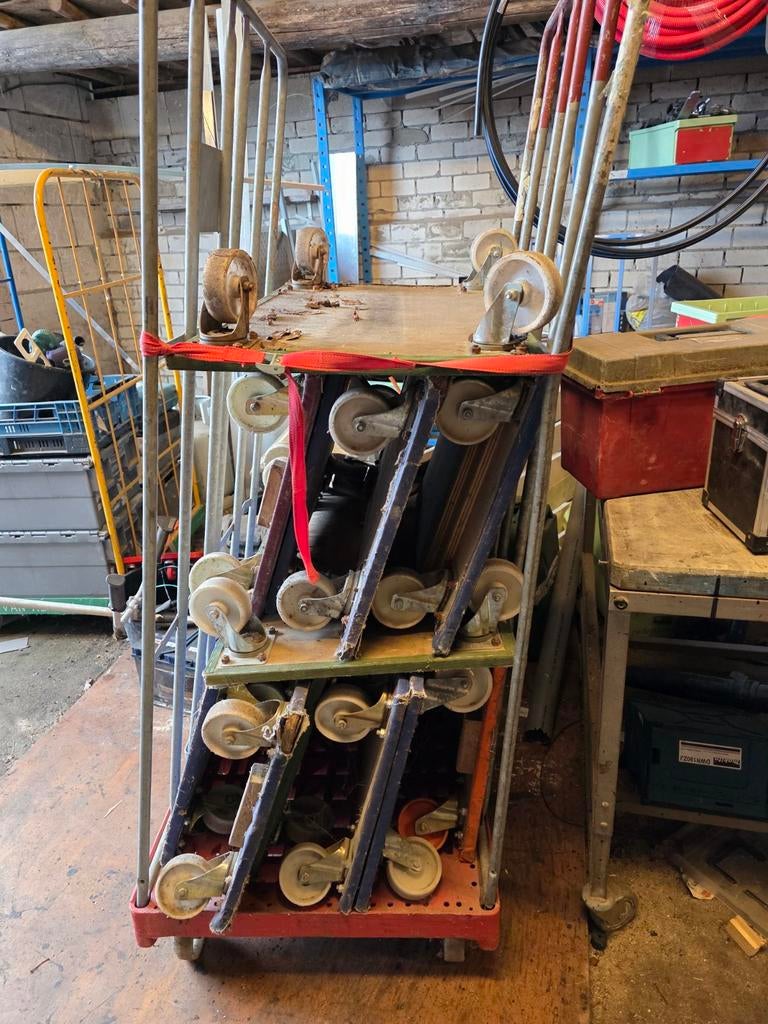 Meubelhondjes / Karretjes voor transport, Doe-het-zelf en Verbouw, Transportwagens, Gebruikt, Transportkar, 100 liter of meer