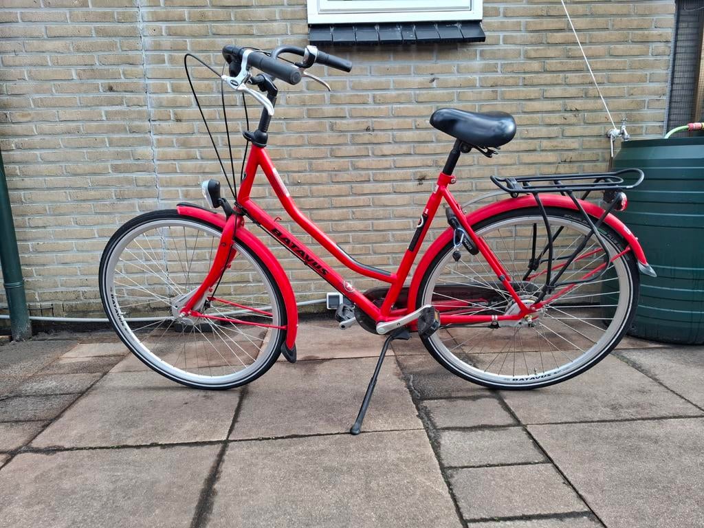 Batavus Winner Damesfiets - Rode Stadsfiets, Ophalen, Gebruikt, Versnellingen, Batavus