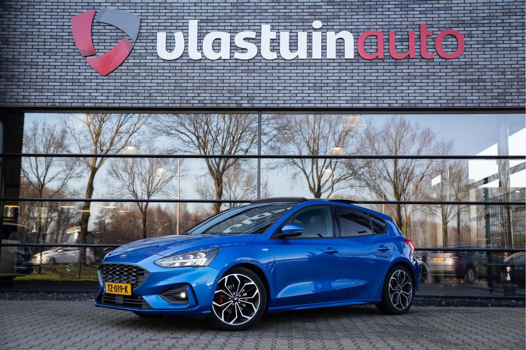 Ford Focus 1.0 EcoBoost ST Line Business , Panoramadak, B&O,, Stof, Gebruikt, Blauw, Origineel Nederlands