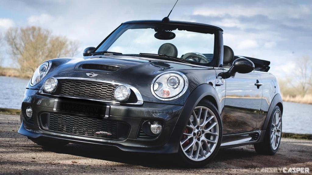 Mini 1.6 John Cooper Works Cabrio 2012 Grijs (92.000 km), Voorwielaandrijving, Zwart, 4 cilinders, Cabriolet