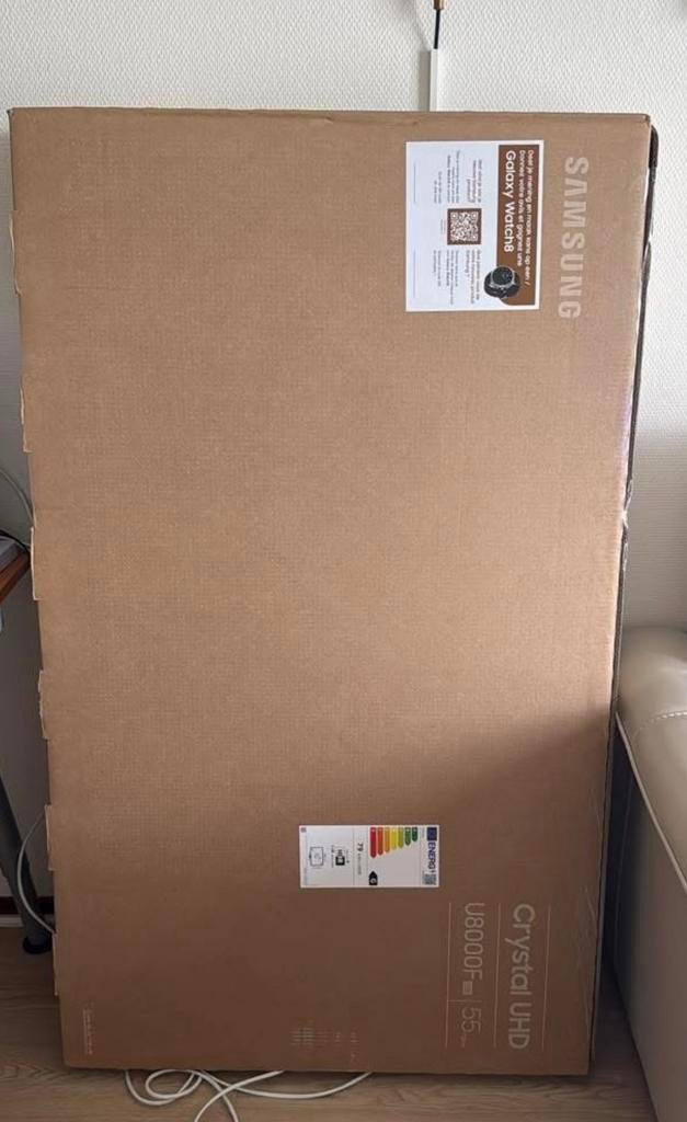 Samsung 55 inch crystal uhd 4k in doos, Ophalen, Zo goed als nieuw, Minder dan 60 cm, Minder dan 30 cm