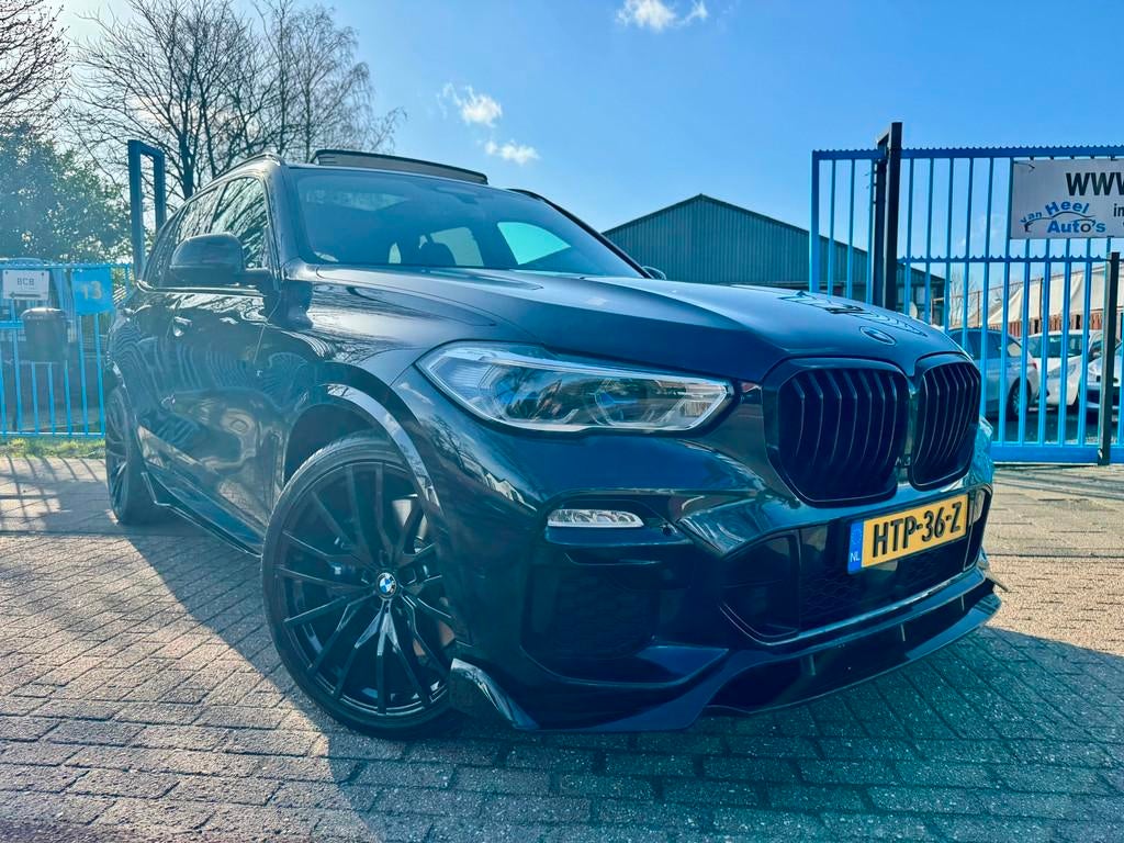 BMW X5 XDrive45e M-Performance Laser 22” Skylounge, Auto's, Gebruikt, Blauw, Vierwielaandrijving, Hybride Elektrisch/Benzine