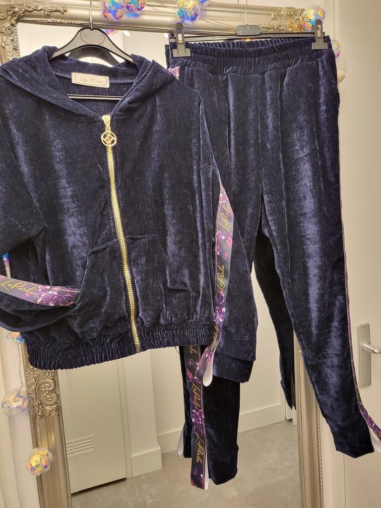 La Perla huispak, donkerblauw velours, Kleding | Dames, Huispakken, Ophalen of Verzenden