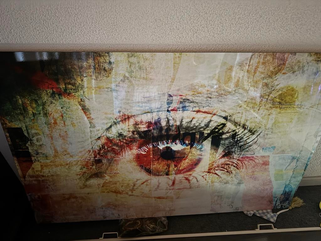 Schilderij oog 110x70, Ophalen