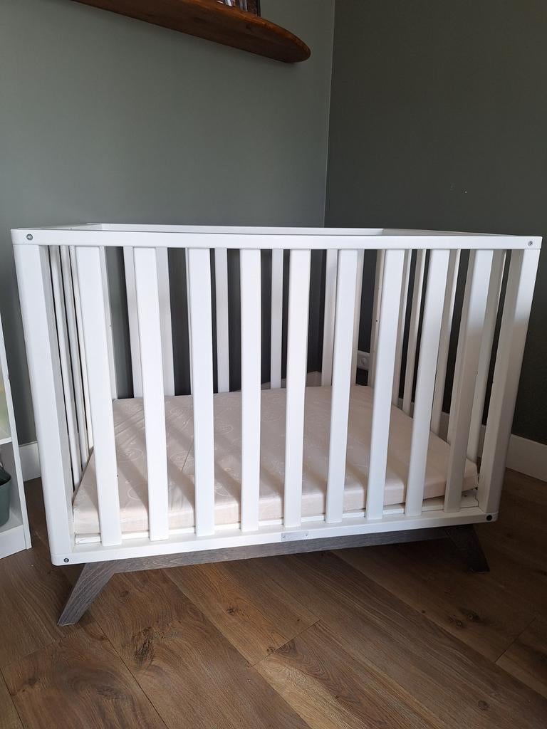 Bopita Box Lynn Greywash Wit met Matras, Kinderen en Baby's, Boxen, Ophalen