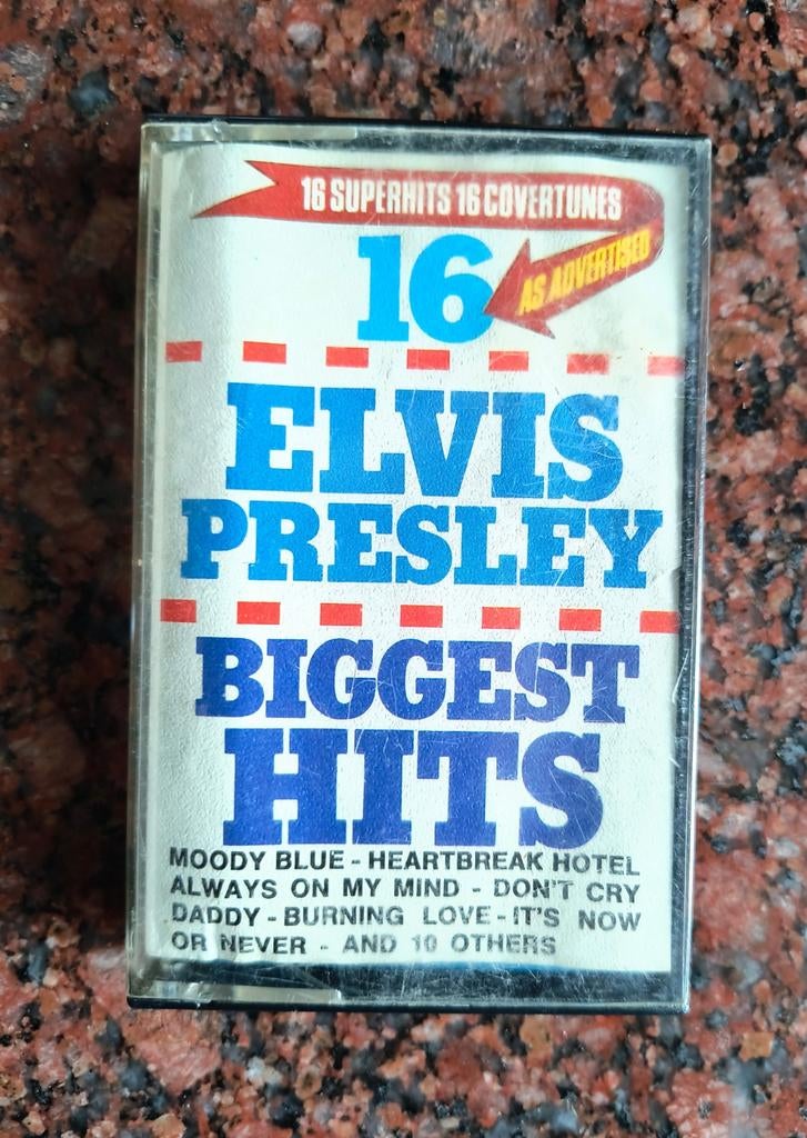 Cassettebandje Elvis Presley 16 Biggest Hits, Ophalen of Verzenden, Gebruikt, Pop, 1 bandje