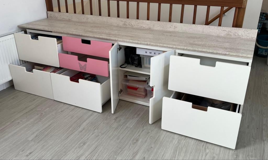 IKEA Stuva kastjes met bovenblad, Kinderen en Baby's, Kinderkamer | Commodes en Kasten, Ophalen, 50 tot 70 cm, Minder dan 75 cm