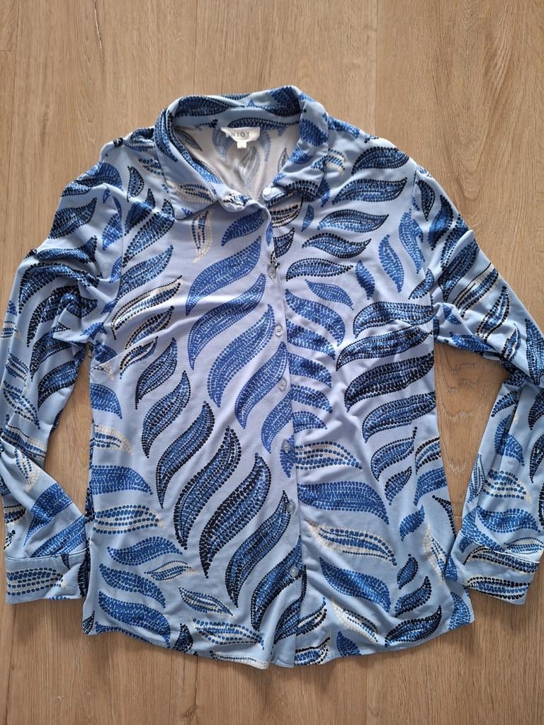 Enjoy shirt maat L, Blauw, Maat 42/44 (L), Enjoy, Ophalen of Verzenden