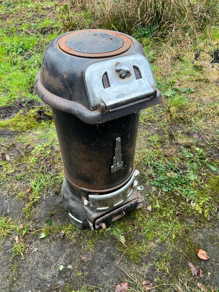 Oude Thebo kolenkachel - Opknapper met onderplaat, Huis en Inrichting, Kachels, Ophalen, Gebruikt, Overige brandstoffen, Vrijstaand