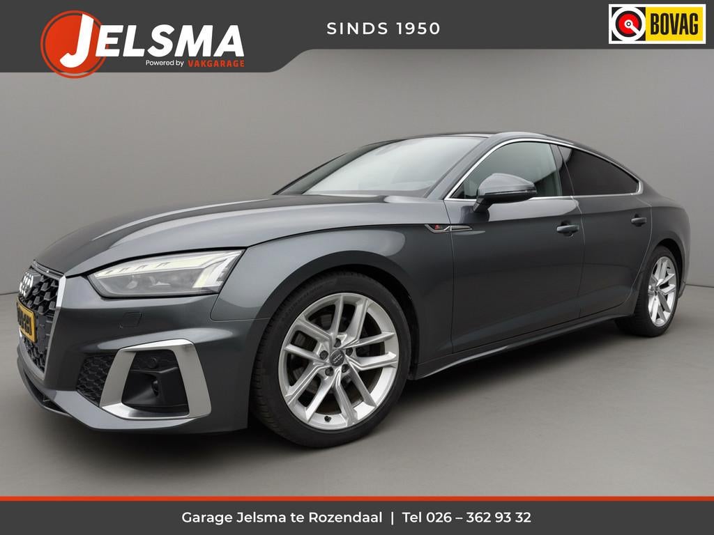 Audi A5 Sportback 35 TFSi 150pk S edition Aut. S-Line | Face, Gebruikt, 4 cilinders, Bluetooth, Leder en Stof