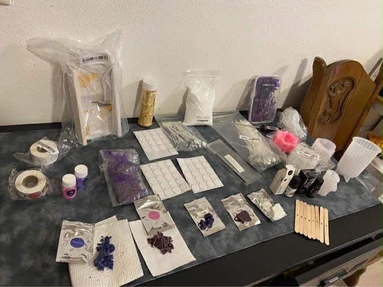 Kaarsen maken set, Hobby en Vrije tijd, Knutselen, Ophalen, Gebruikt, Meerkleurig, Kunststof