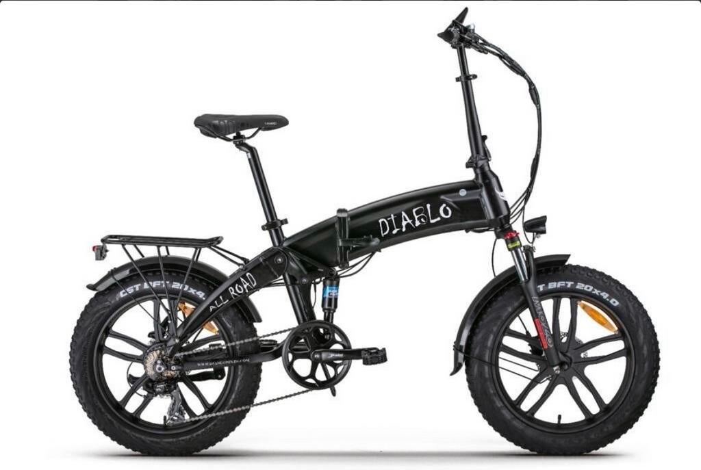 Troy All Road E-folding FatBike S7 360 Wh Mat zwart, Overige merken, Gebruikt, Ophalen of Verzenden, Minder dan 47 cm