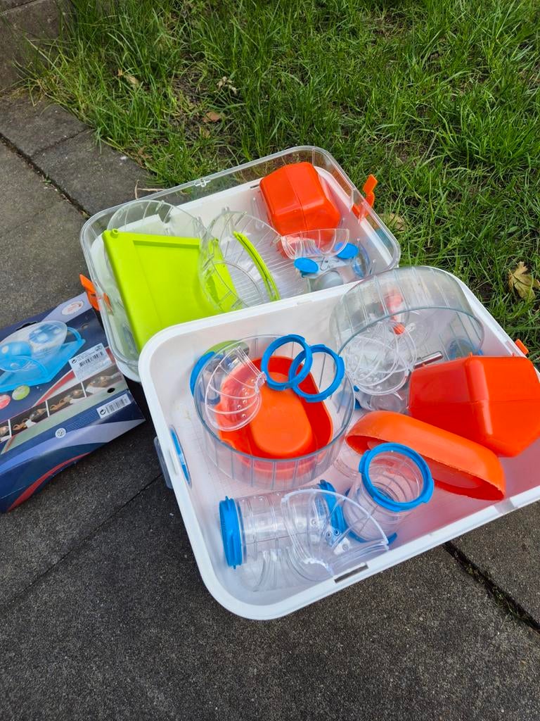 Knaagdieren verblijf, drinkfles loop wiel, huisjes etc, Dieren en Toebehoren, Minder dan 60 cm, Kooi, Minder dan 75 cm, Ophalen of Verzenden