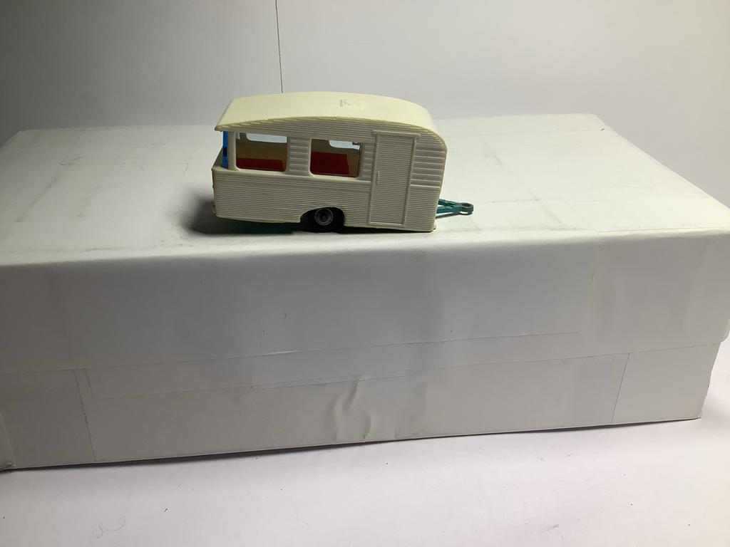 Vintage majorette Caravan - Crèmekleurig, Ophalen of Verzenden, Zo goed als nieuw, Overige typen, Majorette