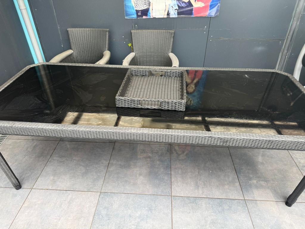 Buiten tafel set van collection losleduc, Tuin en Terras, Ophalen, Gebruikt, Eettafel, 6 zitplaatsen