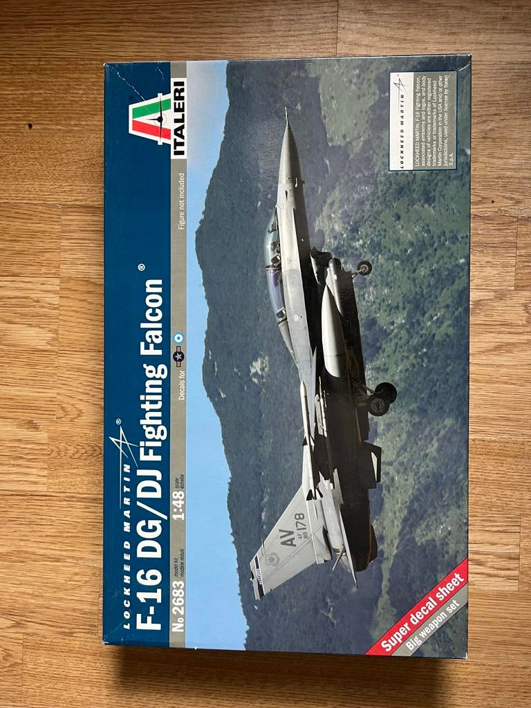 Italeri F-16DG/DJ Fighting Falcon modelbouw, Italeri, Nieuw, Ophalen of Verzenden, Groter dan 1:72