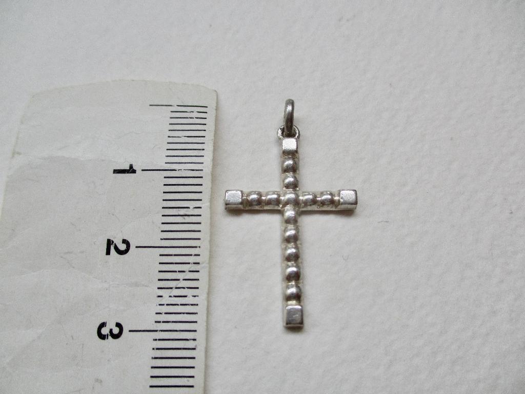 Oud zilveren KRUISje hanger zilver 835 en ZII keur, Verzenden, Zilver, Hanger