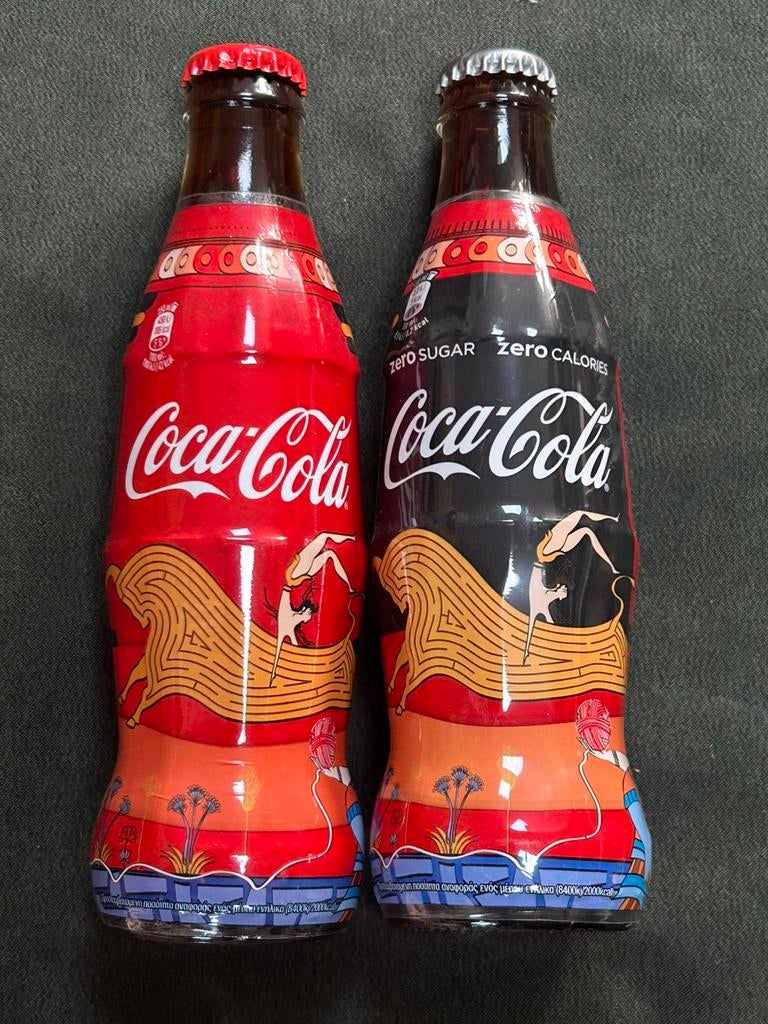 Coca cola, flesjes, Kreta, zero, gewoon, vol, Verzamelen, Ophalen of Verzenden, Nieuw