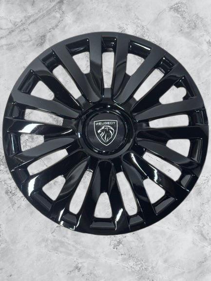 Nieuwe 14” Wieldoppen Set Zwart voor Peugeot 107 - 108, Peugeot, Nieuw, Ophalen of Verzenden, Peugeot