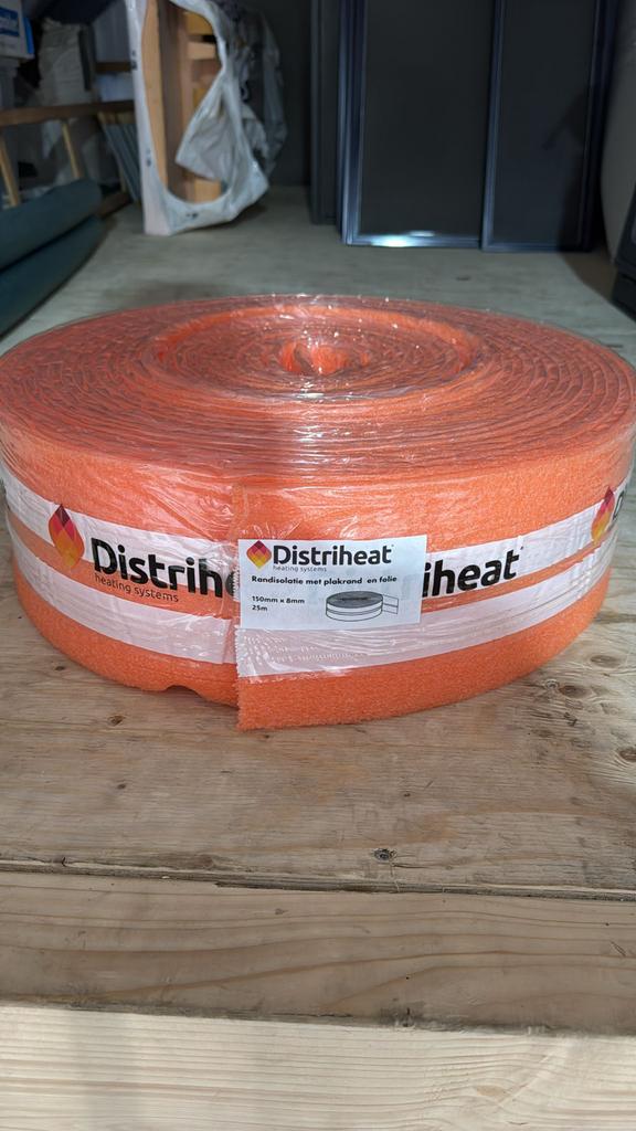 Randisolatie met plakrand en folie 150x8mm 25m Nieuw, Overige materialen, Nieuw, Minder dan 5 m², Vloerisolatie