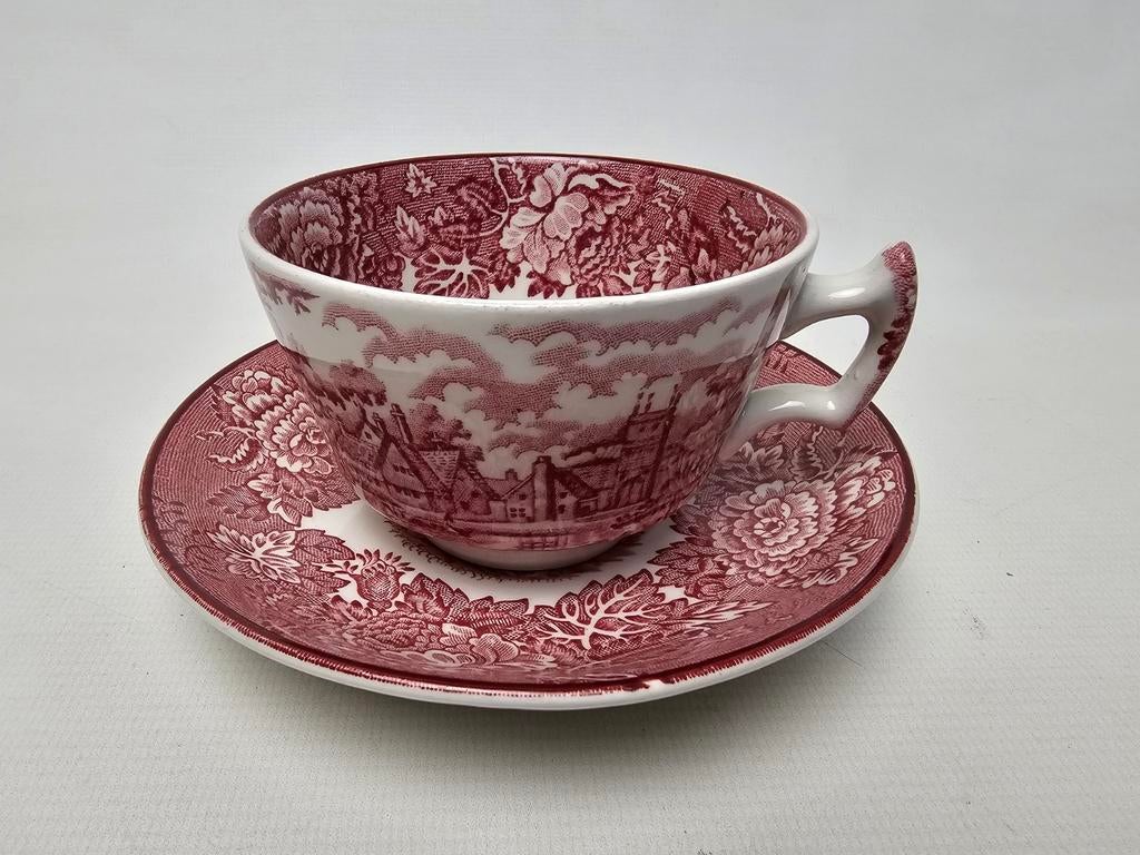 # Wood en Sons Engeland kop en schotel - English Scenery, Ophalen of Verzenden