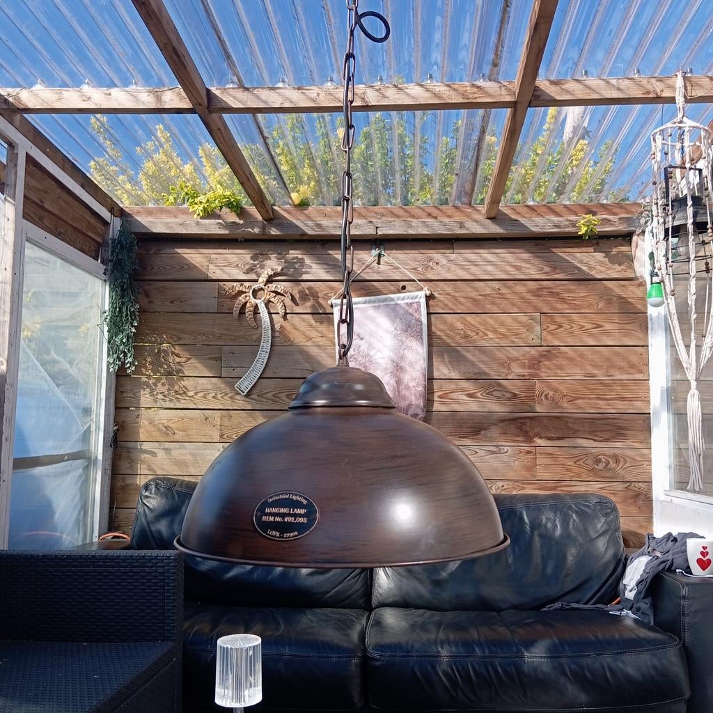 Bruine hanglamp, Ophalen, Minder dan 50 cm