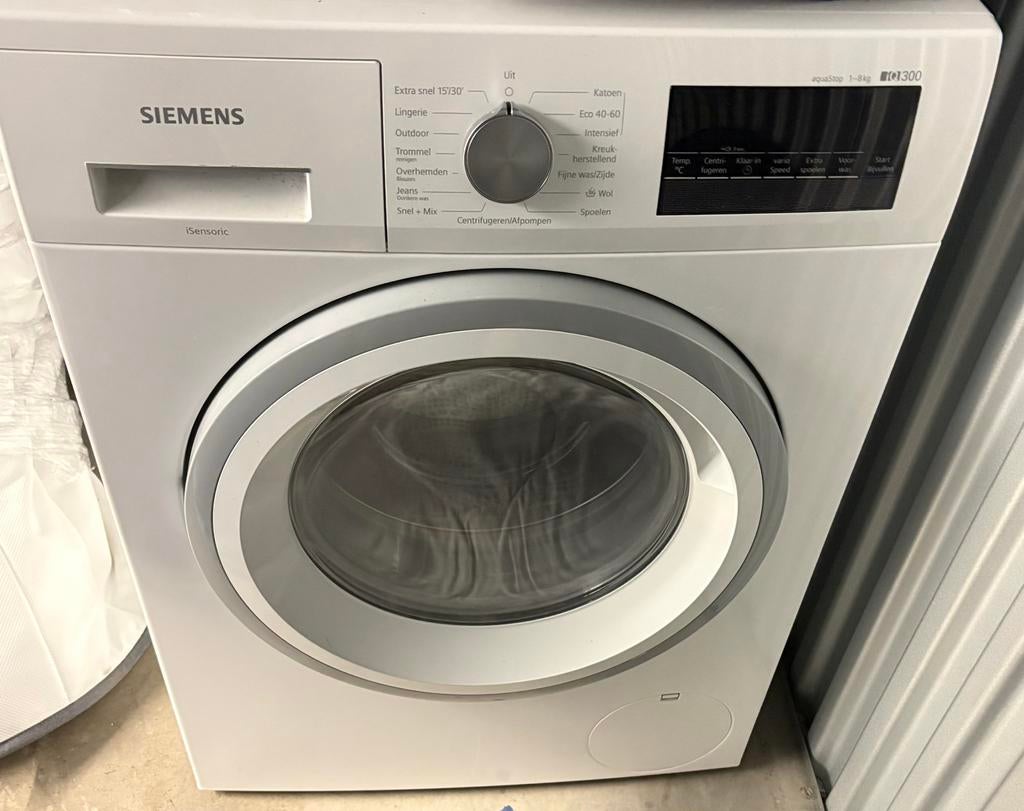 Siemens iQ300 Wasmachine 1-8kg met AquaStop, Ophalen, Gebruikt, Voorlader, Kort programma