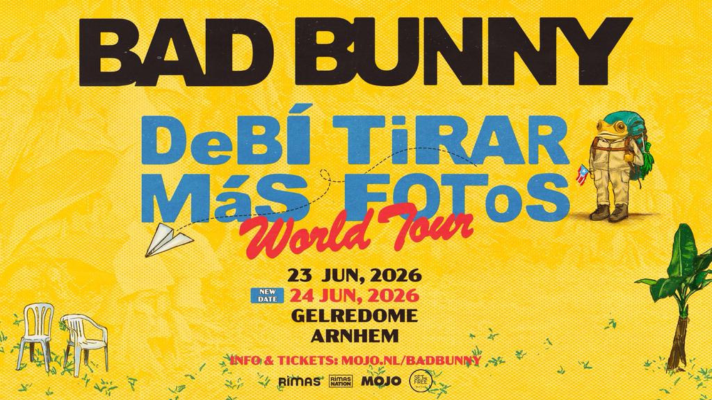 Bad Bunny tickets 23 juni Gelredome, 2 tickets, Twee personen