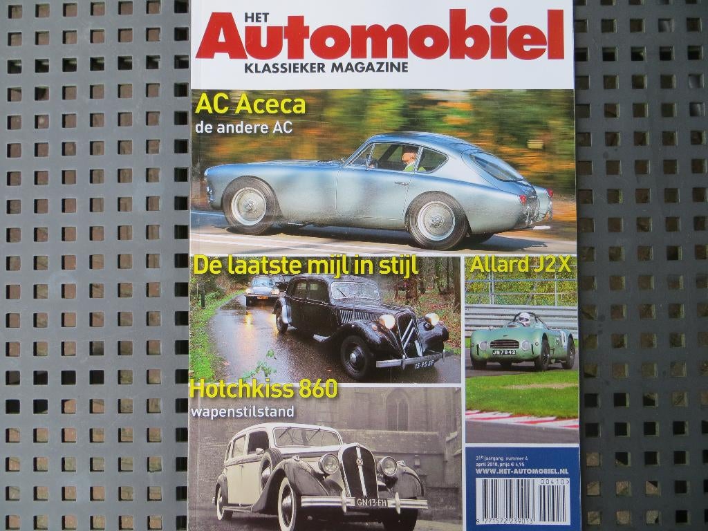 Het Automobiel nr. 4 2010 AC Aceca, rouwauto's, Hotchkiss, Ophalen of Verzenden, Nieuw, Algemeen