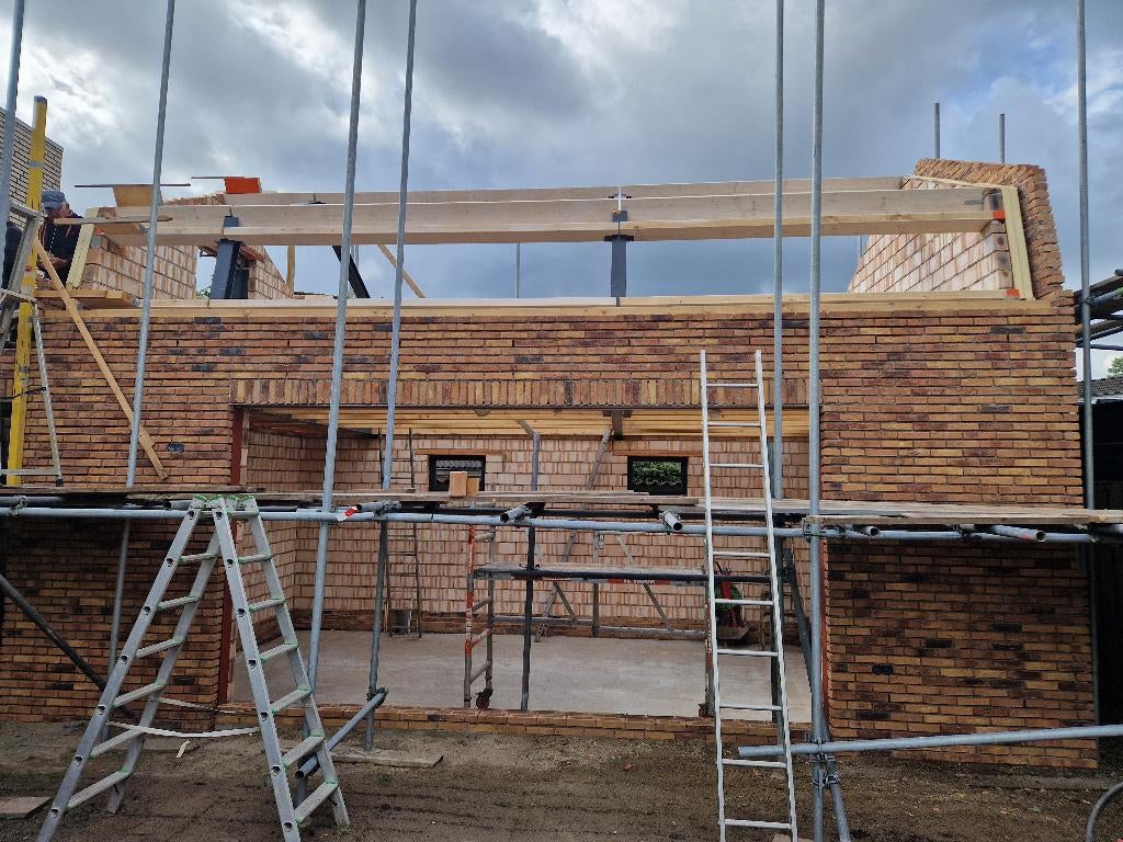 Steiger in de AANBIEDING, Ophalen, Gebruikt, Gevelsteiger, 5 meter of hoger